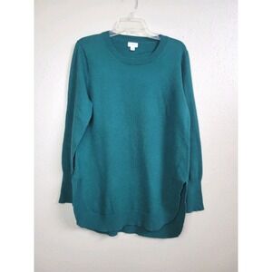 J Crew Womens Sweater Pullover Long Sleeve Top Wool Blend Sz M
